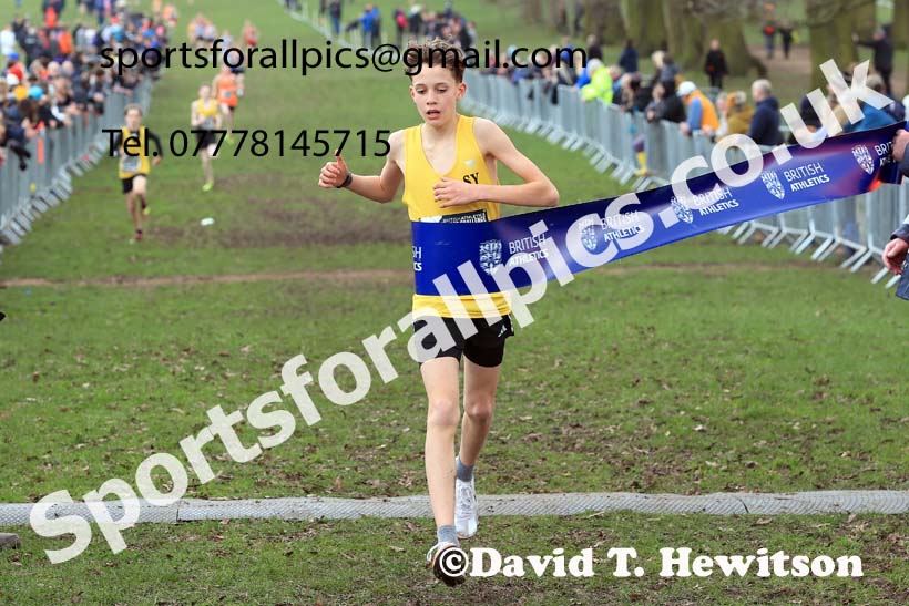 Boys Under-13s, 2024 CAU Inter Counties Cross Country Champs., Wollaton Park, Nottingham. Photo: David T. Hewitson/Sports for All Pics